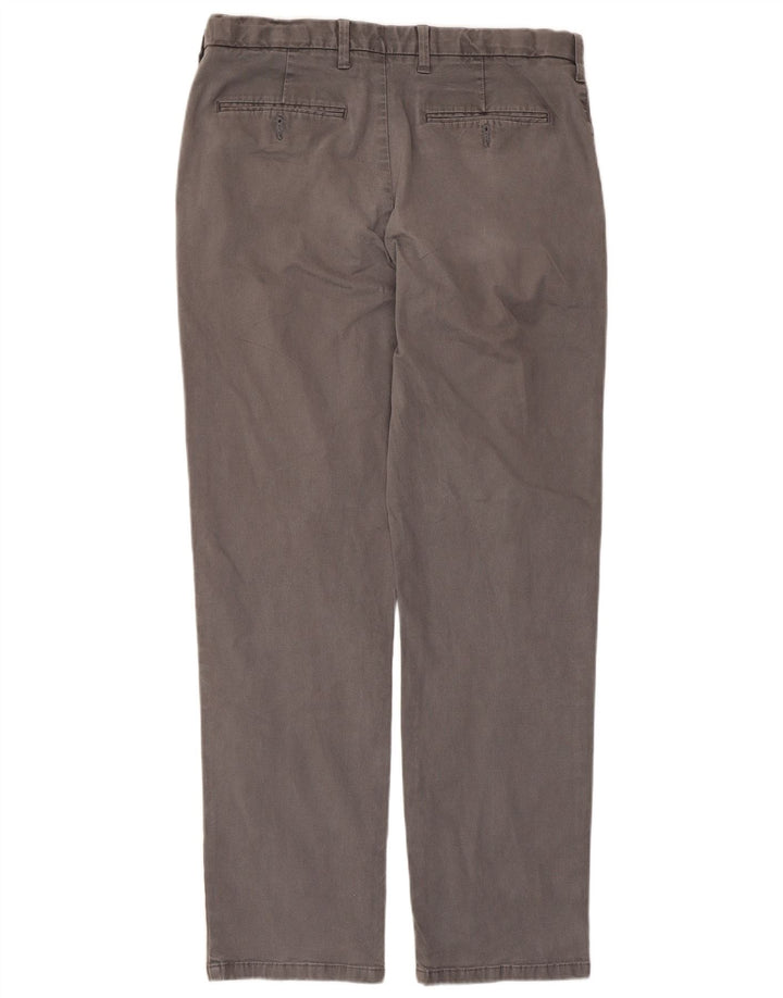 Pantaloni chino regolari da uomo Marks & Spencer W34 L31 cotone grigio