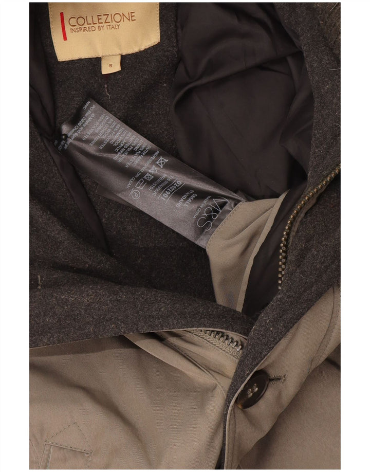 Giacca militare oversize da donna Marks & Spencer UK 10 piccola Beige