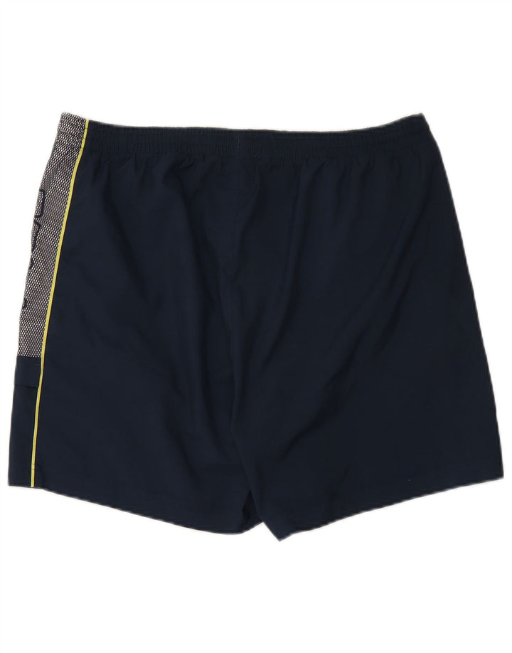 Pantaloncini sportivi grafici da uomo FILA grandi blu navy