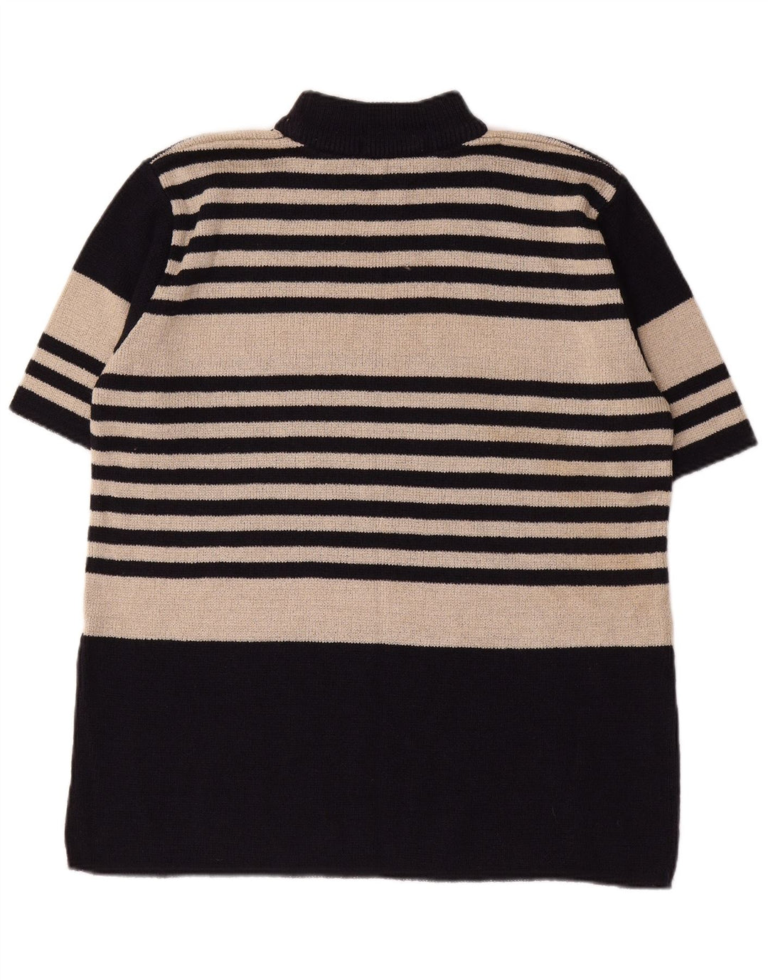 ST. BERNARD Maglione da donna con collo alto e maglione UK 14/16 a righe nere grandi