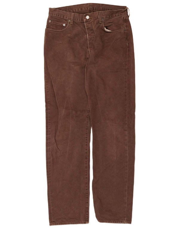 Levi's Uomo 501 Jeans dritti W36 L34 Cotone Marrone