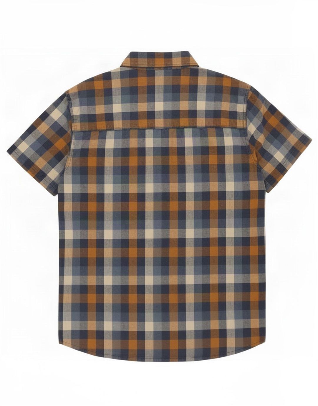 Camicia da uomo Mountain Warehouse XL in cotone a quadri blu navy