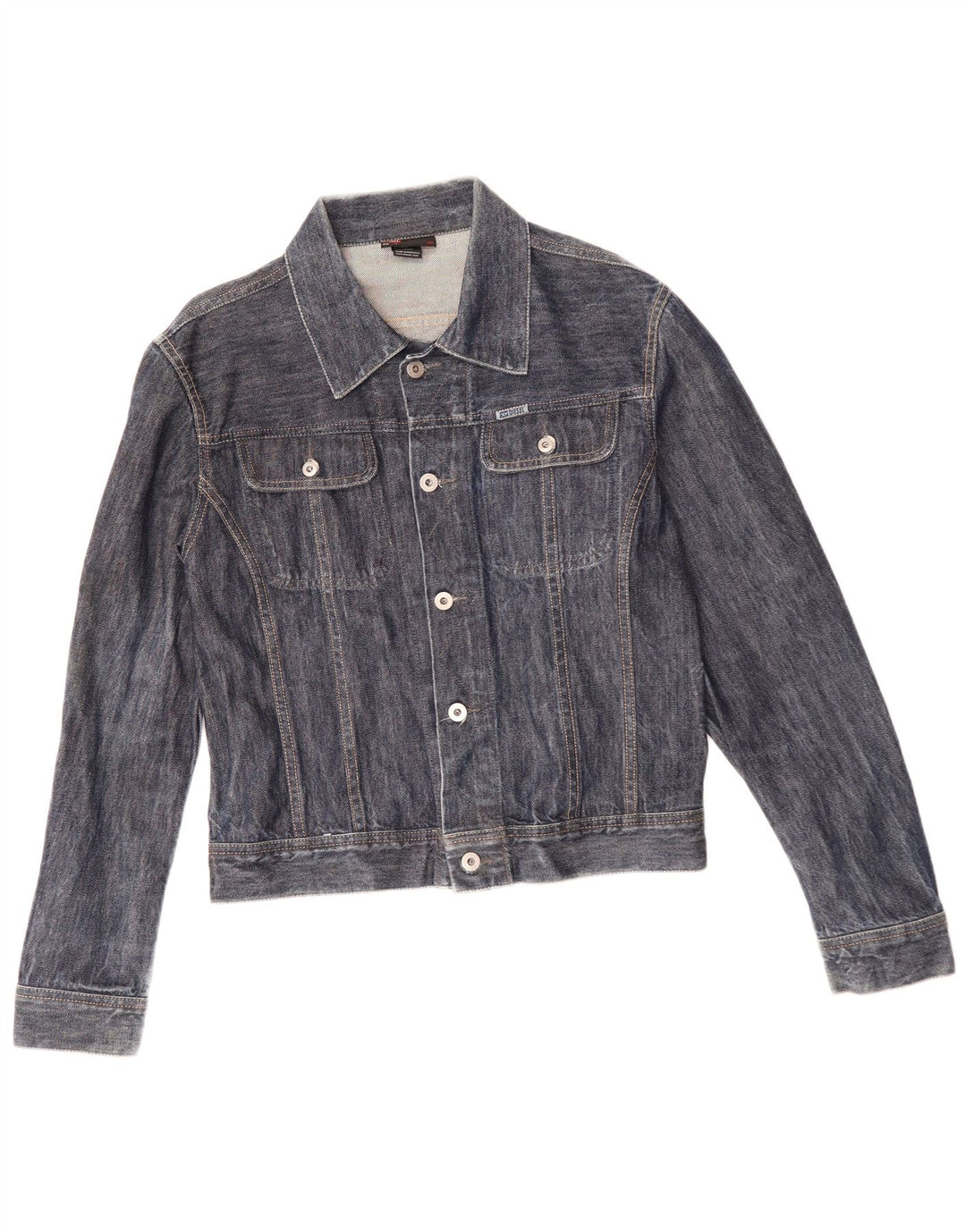 Giacca di jeans da donna DIESEL UK 14 cotone blu medio