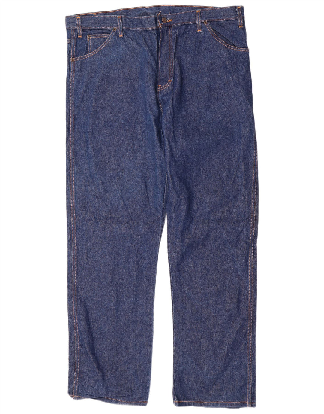 DICKIES Jeans dritti da uomo vestibilità regolare W42 L34 cotone blu