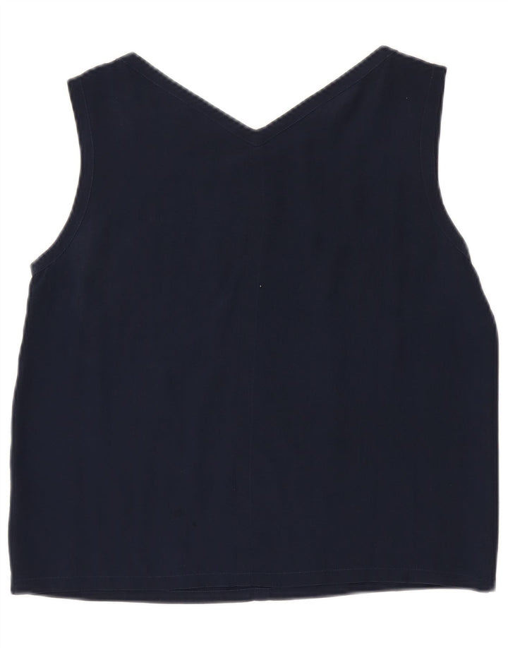 Canotta da donna Ball On UK 10 piccola in seta blu navy