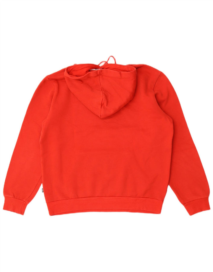 Felpa con cappuccio grafica da uomo Puma Small in cotone rosso