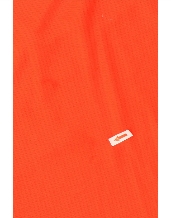 T-shirt Adidas Climalite da uomo, grande, in poliestere arancione