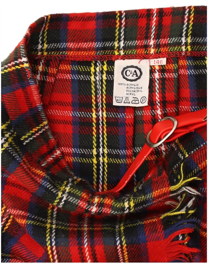 Gonna a portafoglio da donna C&A W24 XS acrilico scozzese rosso