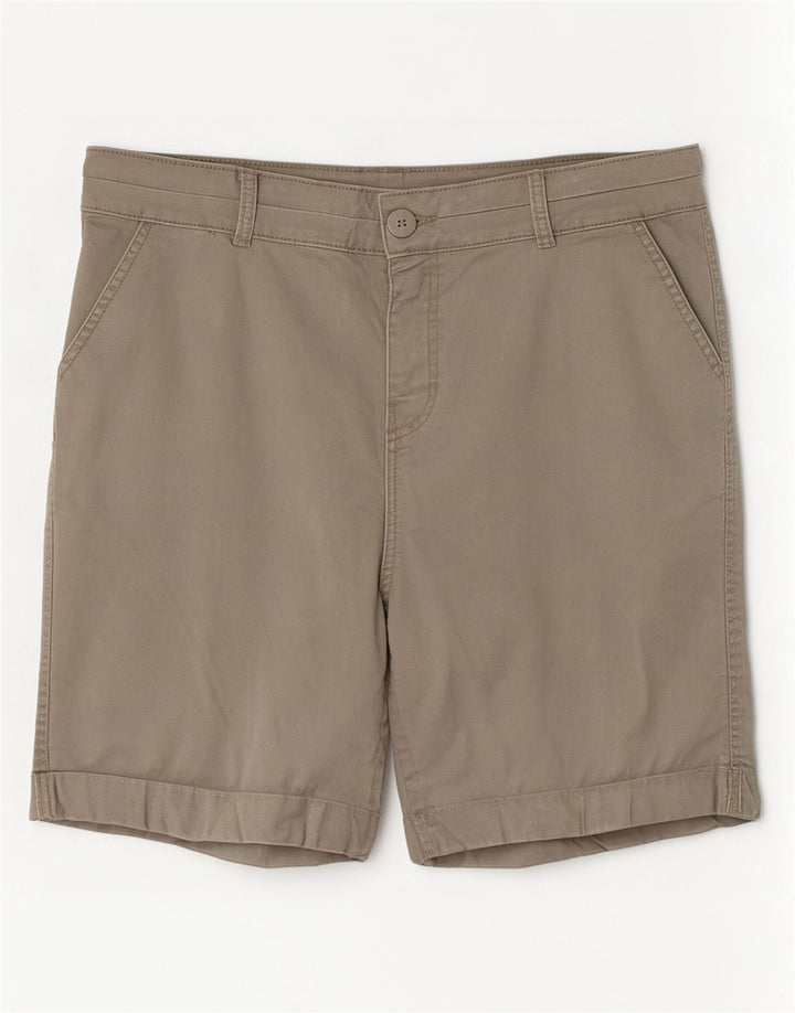 Pantaloncini chino da donna M&Co UK 14 Large W32 Cotone grigio