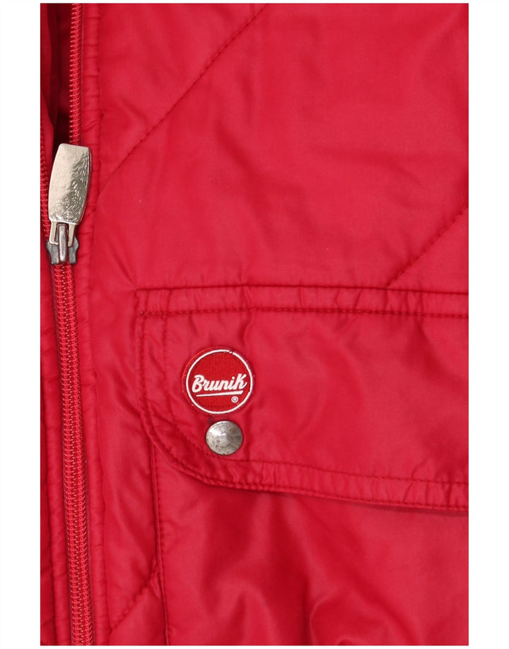 Giacca imbottita da uomo Brunik UK 38 Medium Red Colourblock