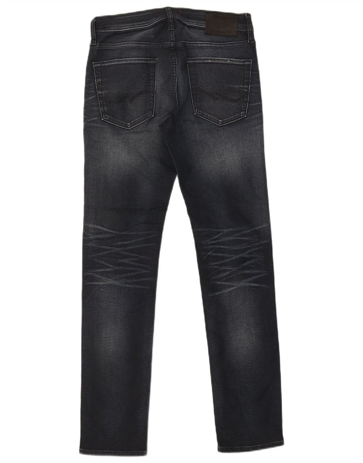 Jack & Jones Uomo GLENN Slim Jeans W29 L30 Blu Navy Cotone