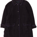 Soprabito vintage da donna UK 20 2XL in lana blu navy