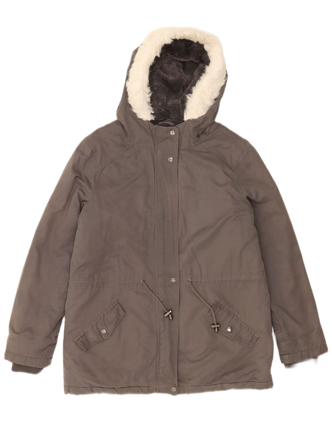 Giacca Parka con cappuccio da donna Oasis UK 14 Poliestere grigio medio