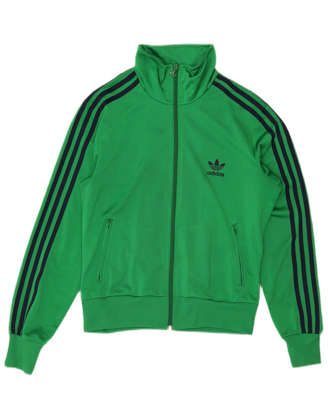 Giacca da ginnastica grafica da donna Adidas EU 40 poliestere verde medio