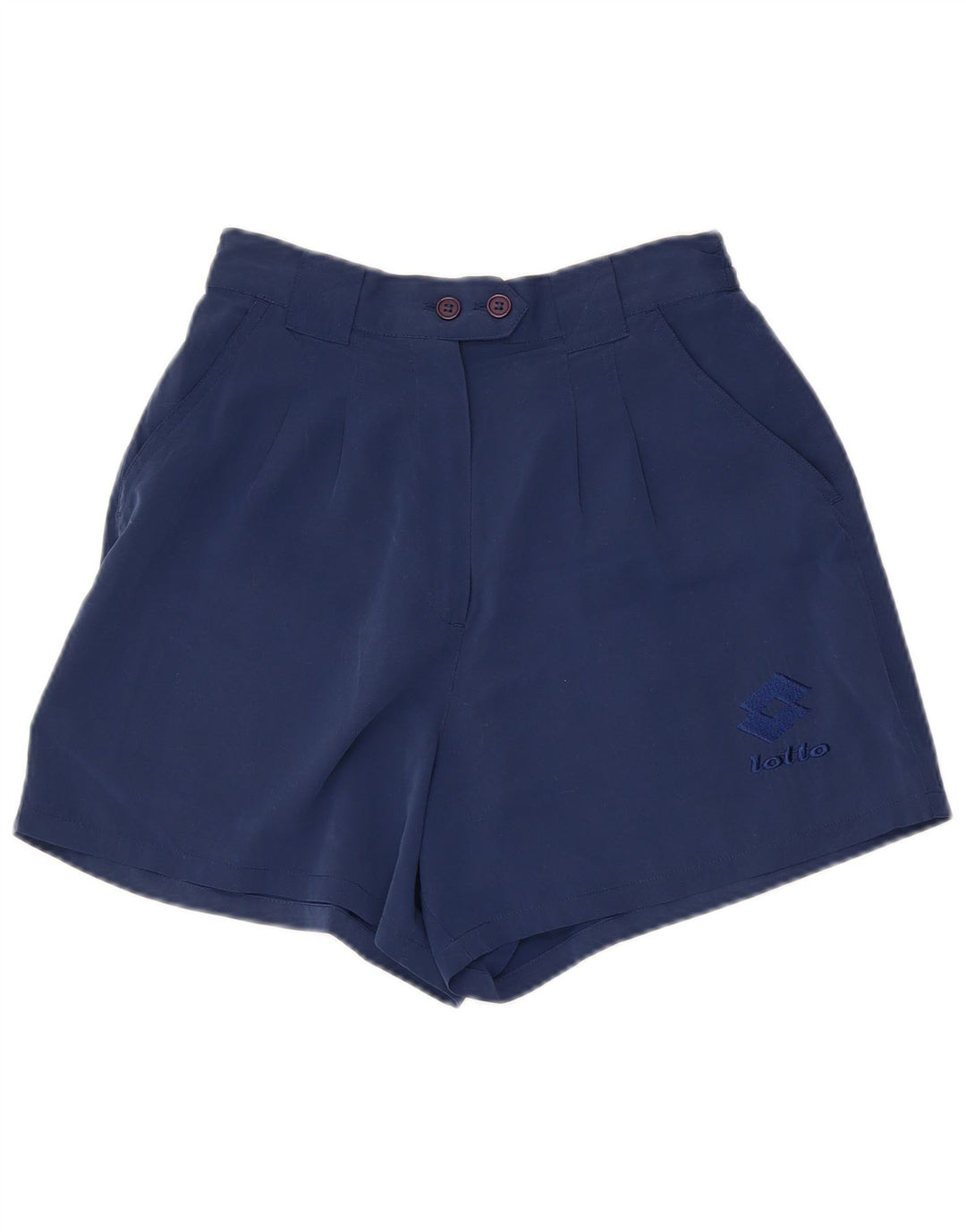 Pantaloncini casual con ancoraggio da donna LOTTO UK 10 Small W26 Poliestere blu navy