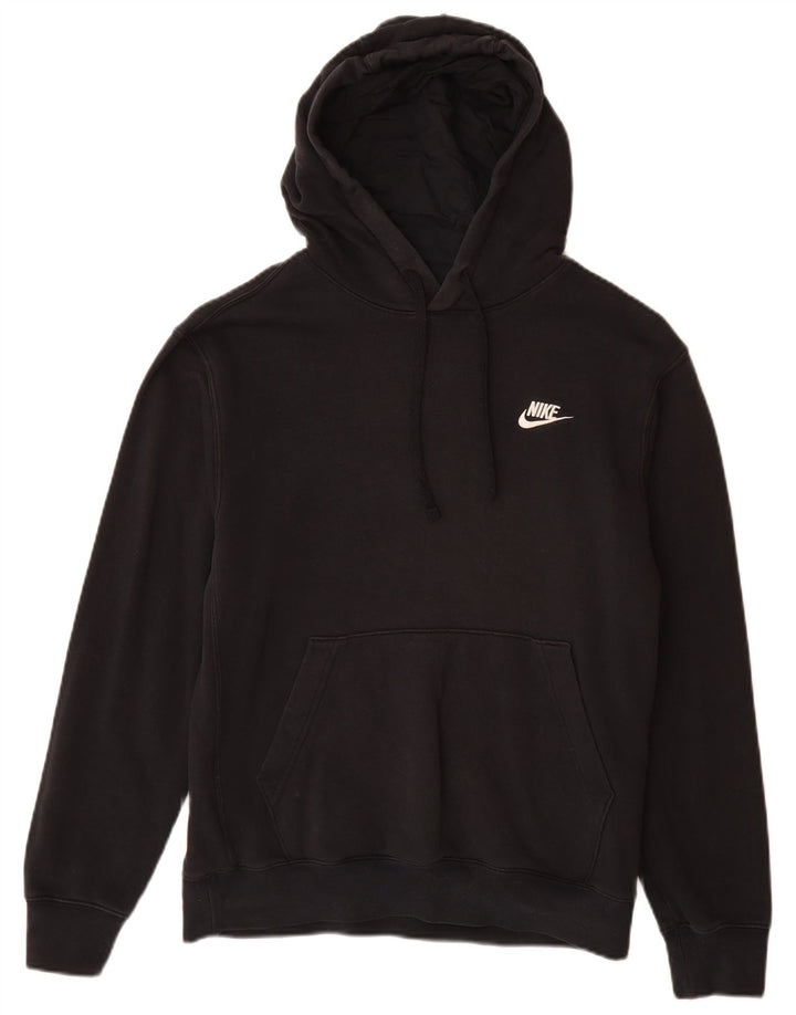 Felpa con cappuccio da uomo Nike Small in cotone nero