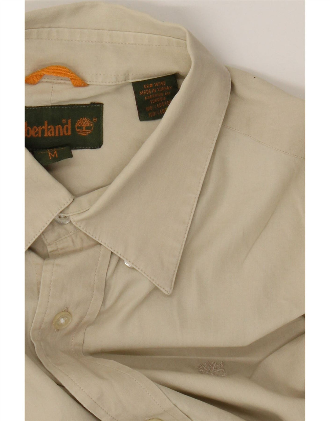 Camicia da uomo Timberland in cotone beige medio