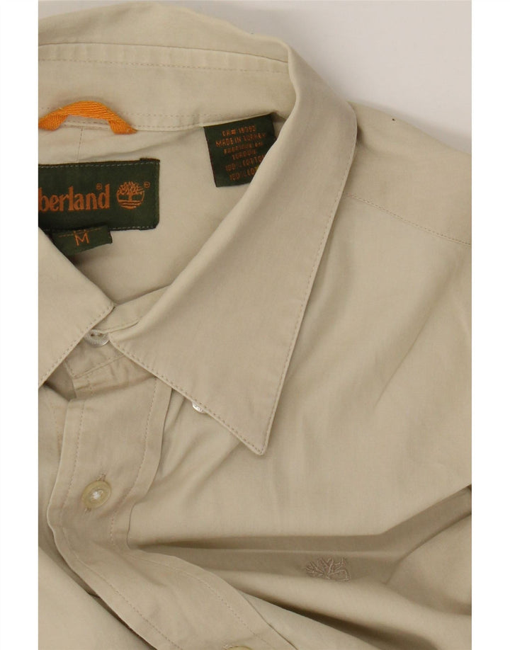 Camicia da uomo Timberland in cotone beige medio