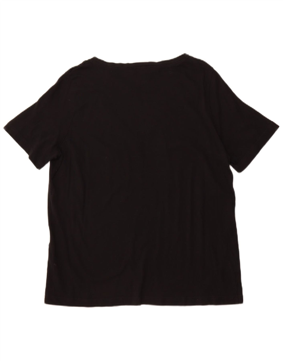 T-shirt da donna COS Top UK 16 grande cotone nero