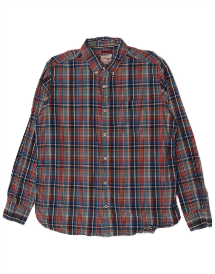Camicia da uomo Fat Face Grande cotone a quadri multicolore