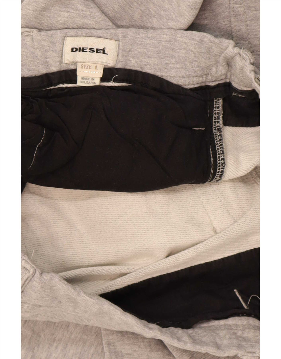 Pantaloni casual dritti da uomo Diesel grandi W34 L34 grigi