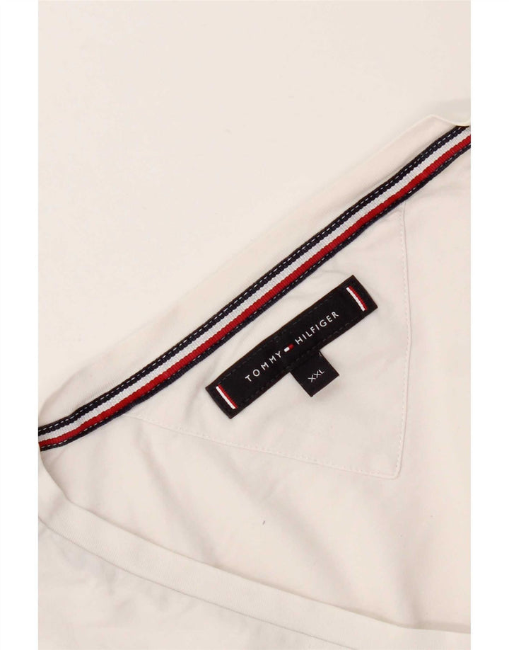 Maglietta da uomo Tommy Hilfiger Top 2XL bianca
