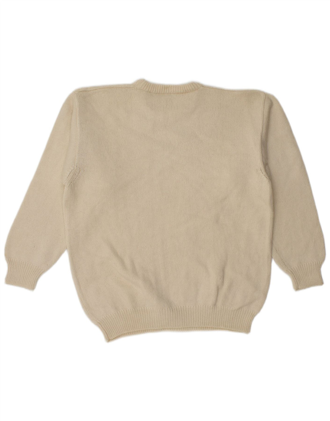 Pollini Uomo Maglione Girocollo Maglione IT 52 Large Beige Lana