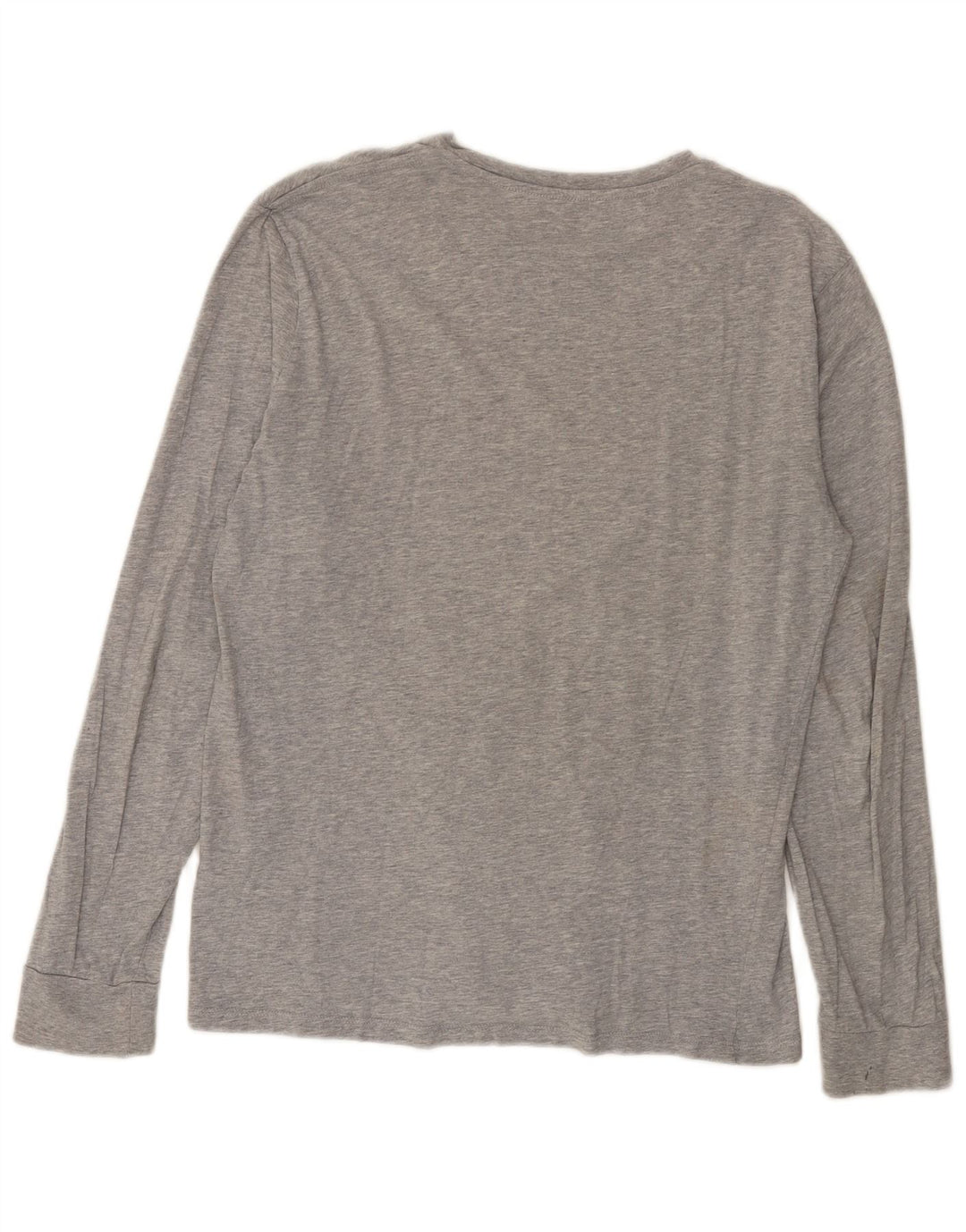 Levi's Top grafico da uomo a maniche lunghe in cotone grigio medio