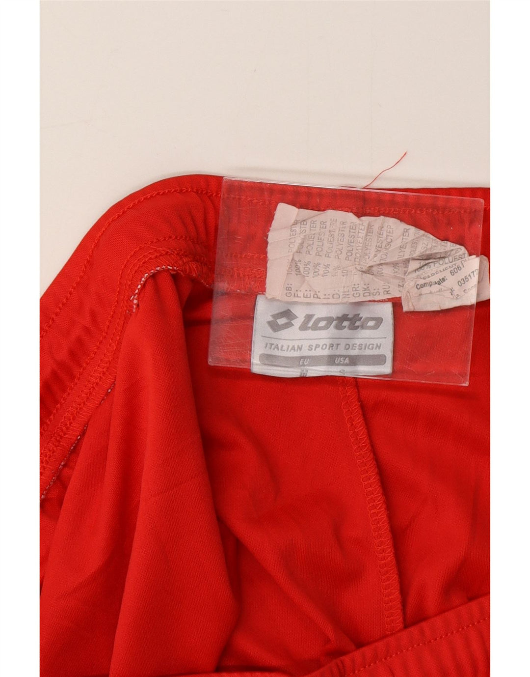 Pantaloncini sportivi da uomo LOTTO Poliestere rosso medio