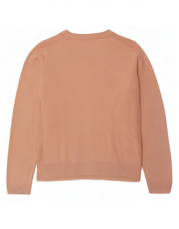 Maglione maglione con scollo a barca da donna Marks & Spencer UK 12 Acrilico rosa medio