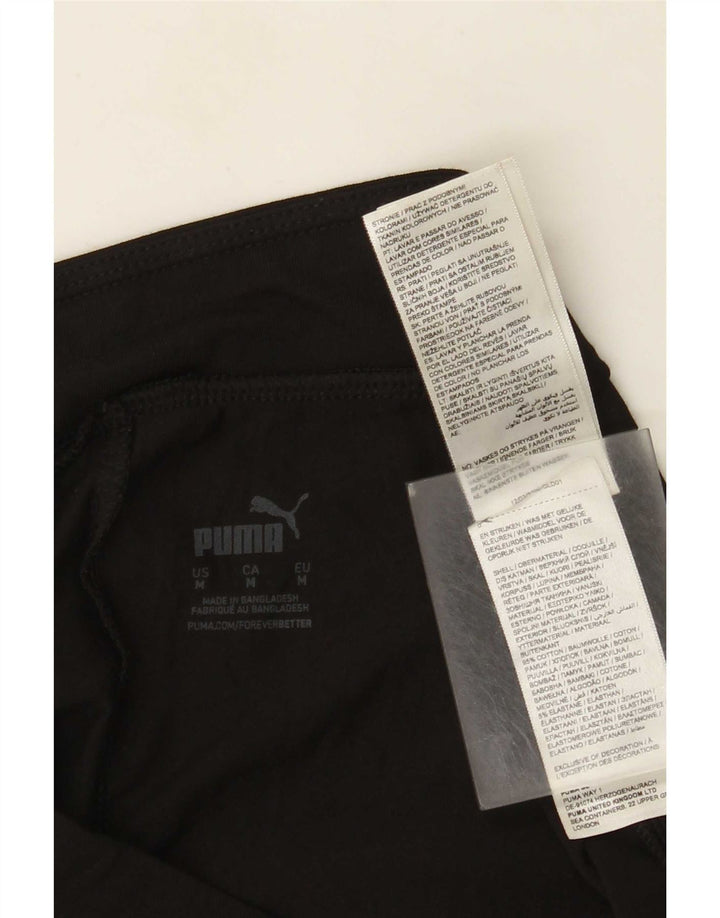 Leggings Puma da donna UK 12 medio nero cotone