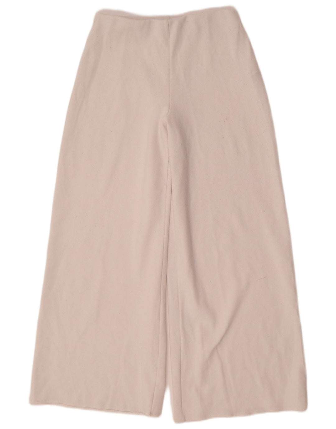 Pantaloni casual a gamba larga da donna Zara medi W30 L31 poliestere bianco