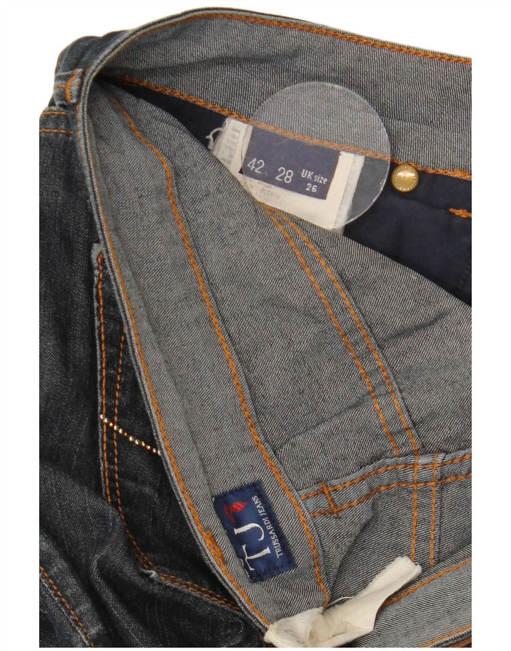 Jeans Slim Donna Trussardi W26 L30 Blu Navy Cotone