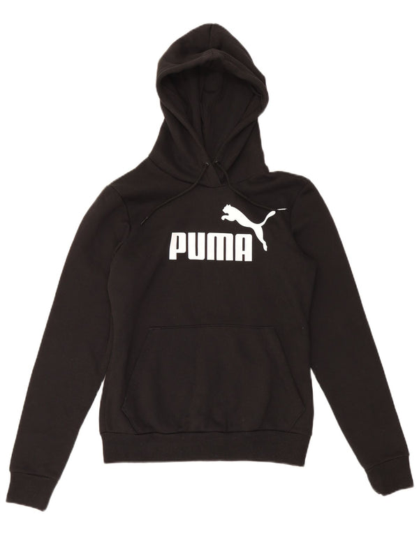 Felpa con cappuccio grafica da donna Puma UK 10 piccola in cotone nero
