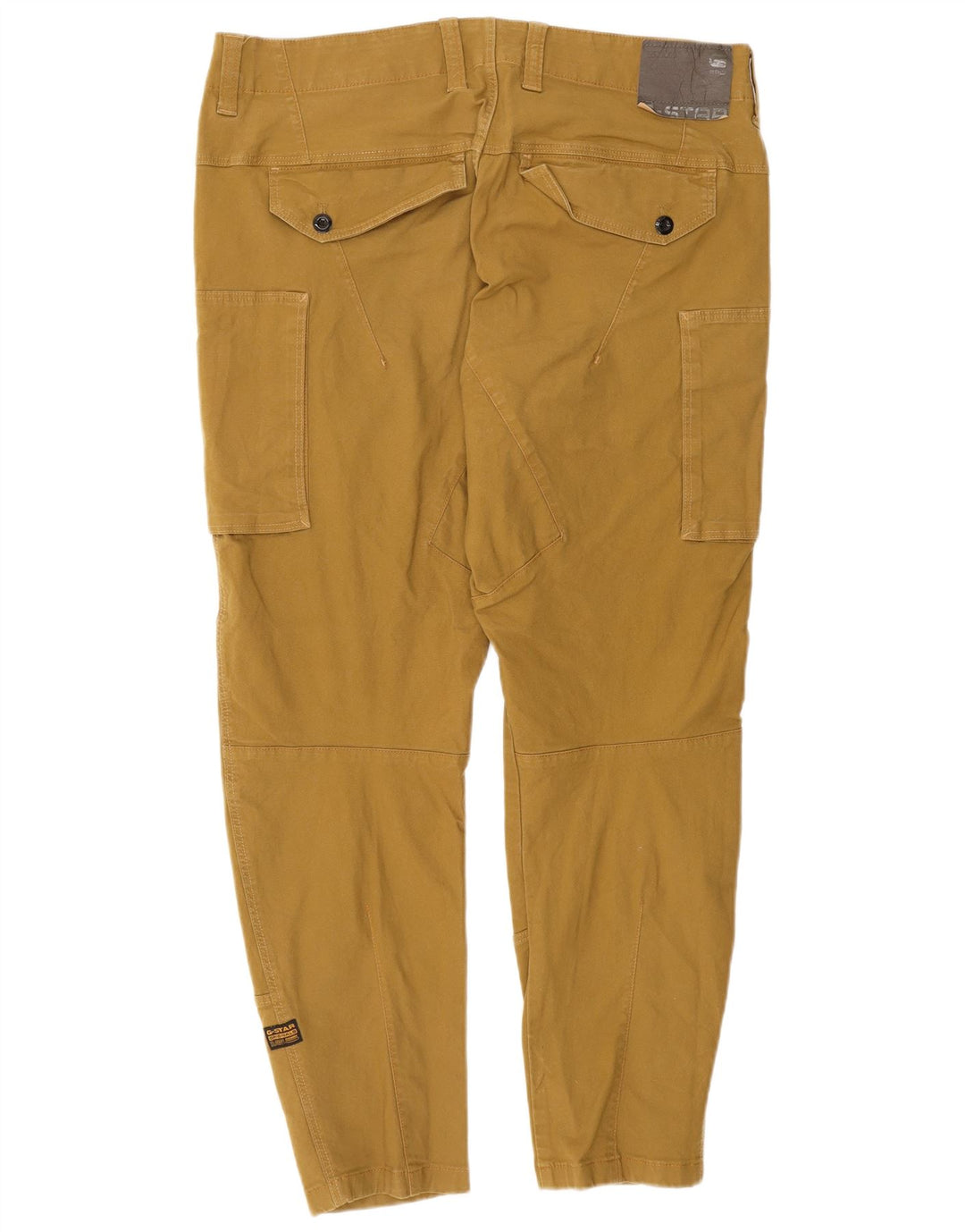 Pantaloni cargo affusolati da uomo G-STAR W40 L28 cotone giallo
