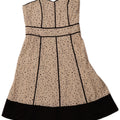 Abito senza spalline da donna COAST UK 12 Cotone maculato bianco medio