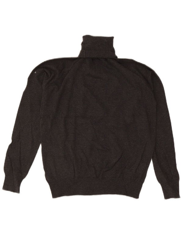 Maglione maglione a collo alto da donna Zara UK 18 XL Cotone grigio