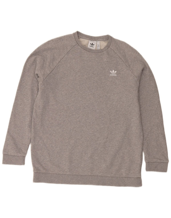 Felpa da uomo Adidas Jumper XL in cotone chiazzato grigio