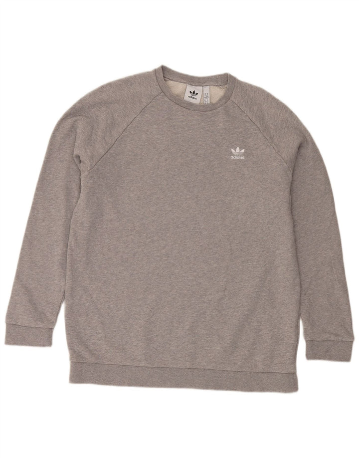 Felpa da uomo Adidas Jumper XL in cotone chiazzato grigio