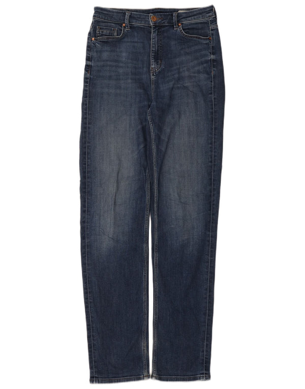 Marks & Spencer Donna The Sophia Straight Jeans UK 10 Small W30 L33 Blu