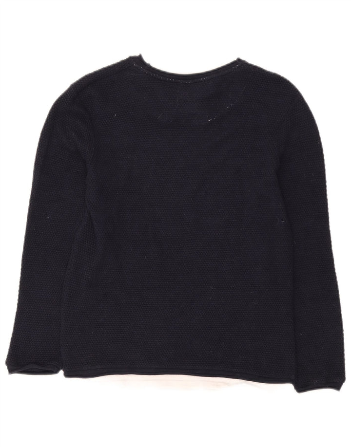 Maglione maglione girocollo da uomo Zara blu navy medio