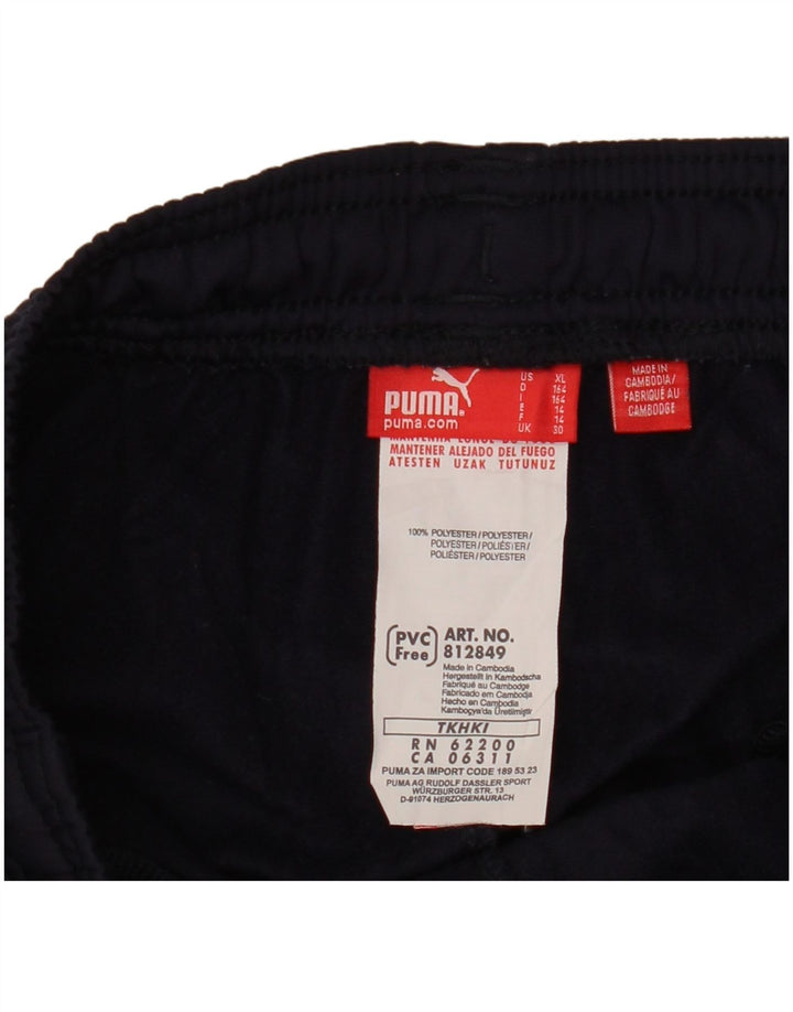 Pantaloni della tuta da ragazzo PUMA 13-14 anni in poliestere blu navy