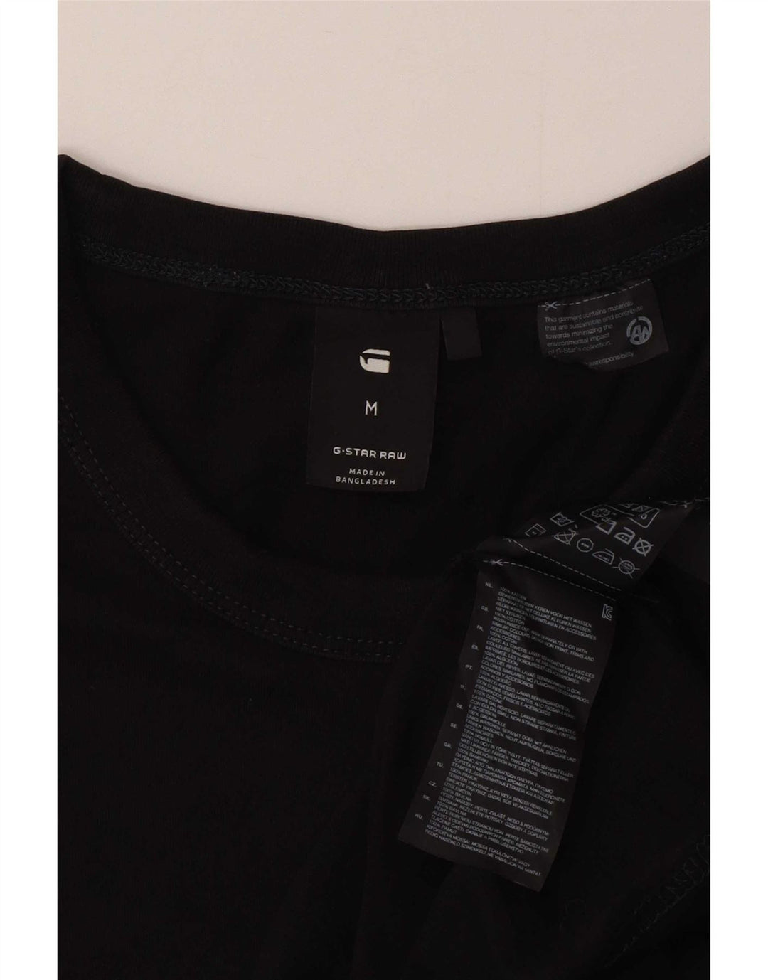 T-shirt grafica da uomo G-Star Top in cotone nero medio