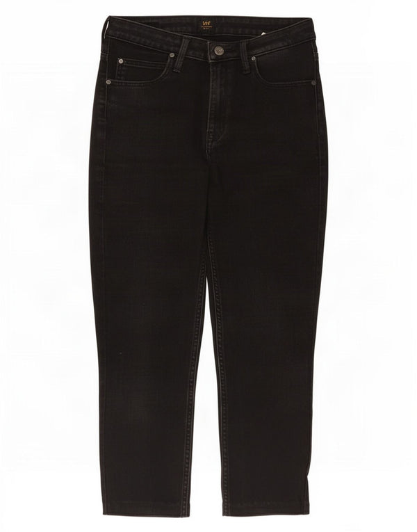 Jeans Lee Scarlett High Capri da donna W28 L20 cotone nero