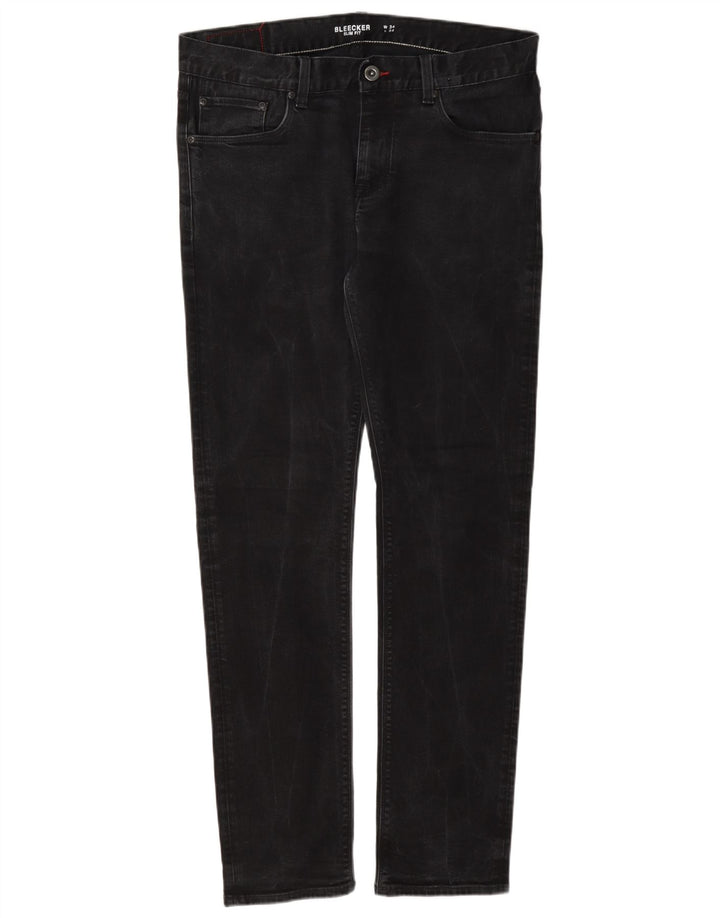Wrangler Uomo Bleecker Slim Jeans W34 L34 Cotone Grigio