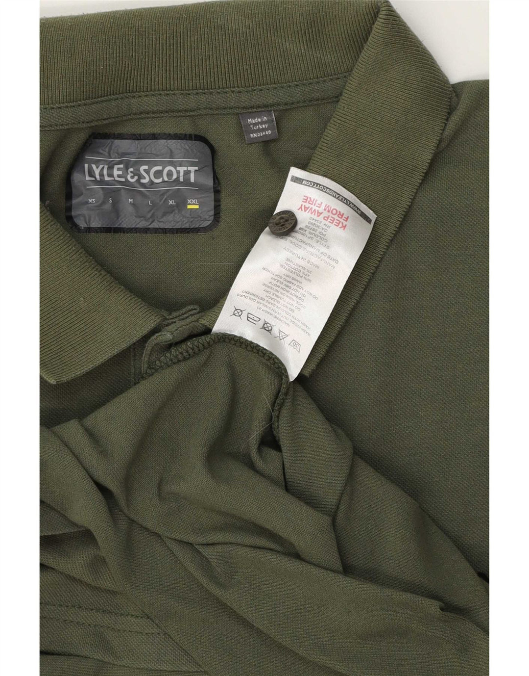 Polo da uomo Lyle & Scott 2XL cotone verde