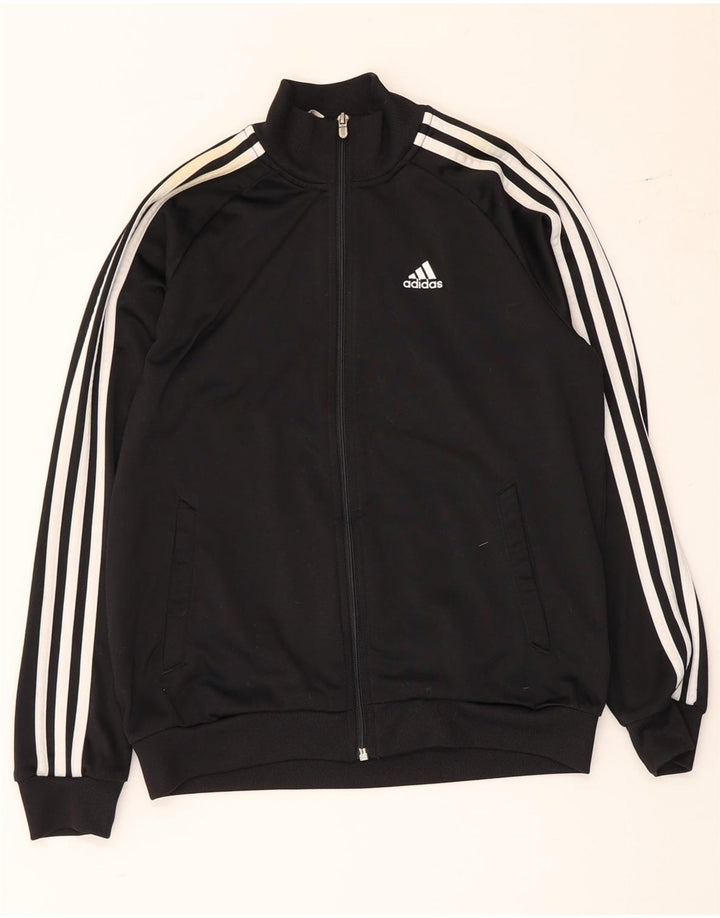 Giacca da tuta Adidas Clima 365 da ragazzo 11-12 anni in poliestere nero