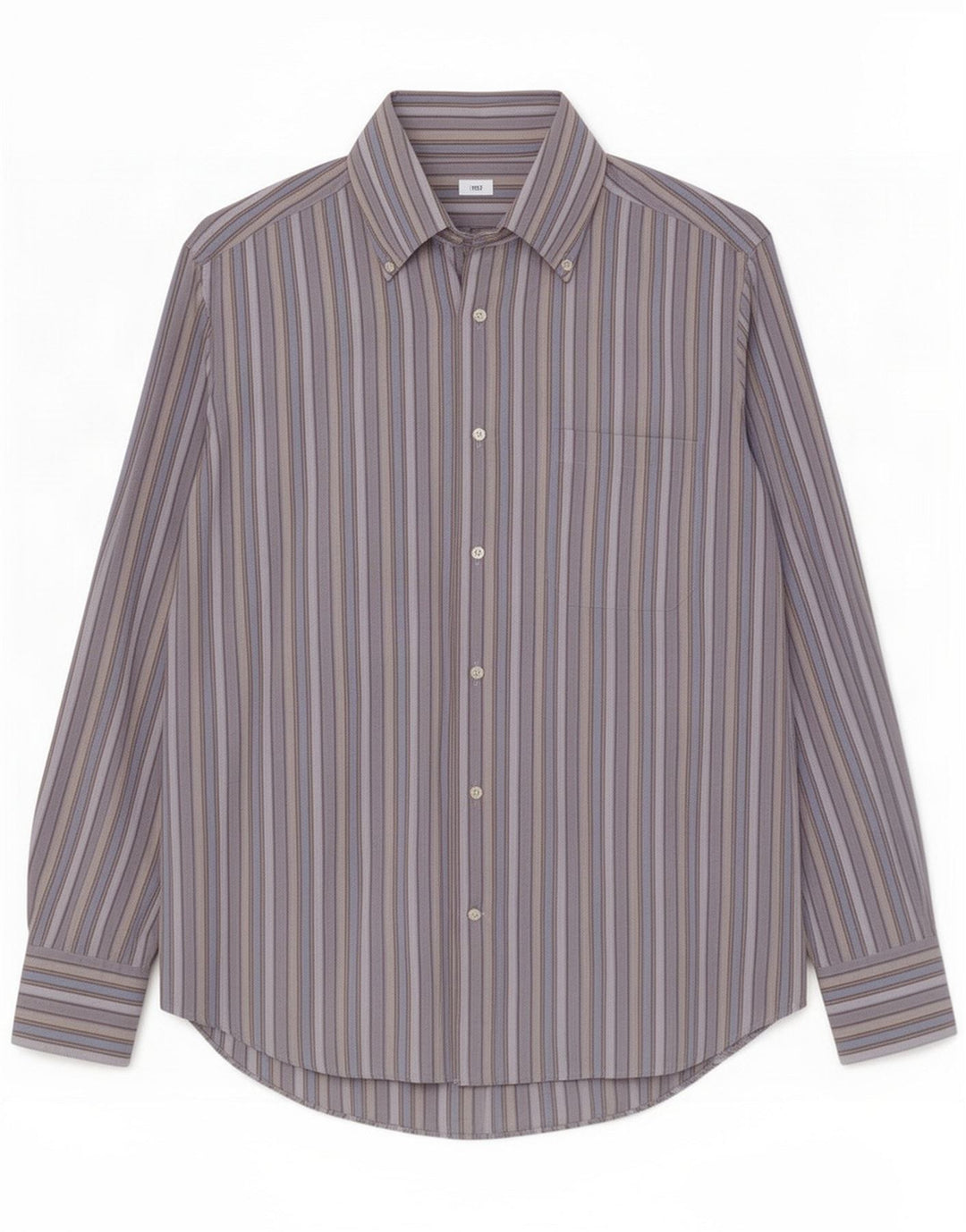 Basile Camicia da uomo taglia 40 15 Cotone a righe blu medio Classico