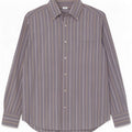 Basile Camicia da uomo taglia 40 15 Cotone a righe blu medio Classico