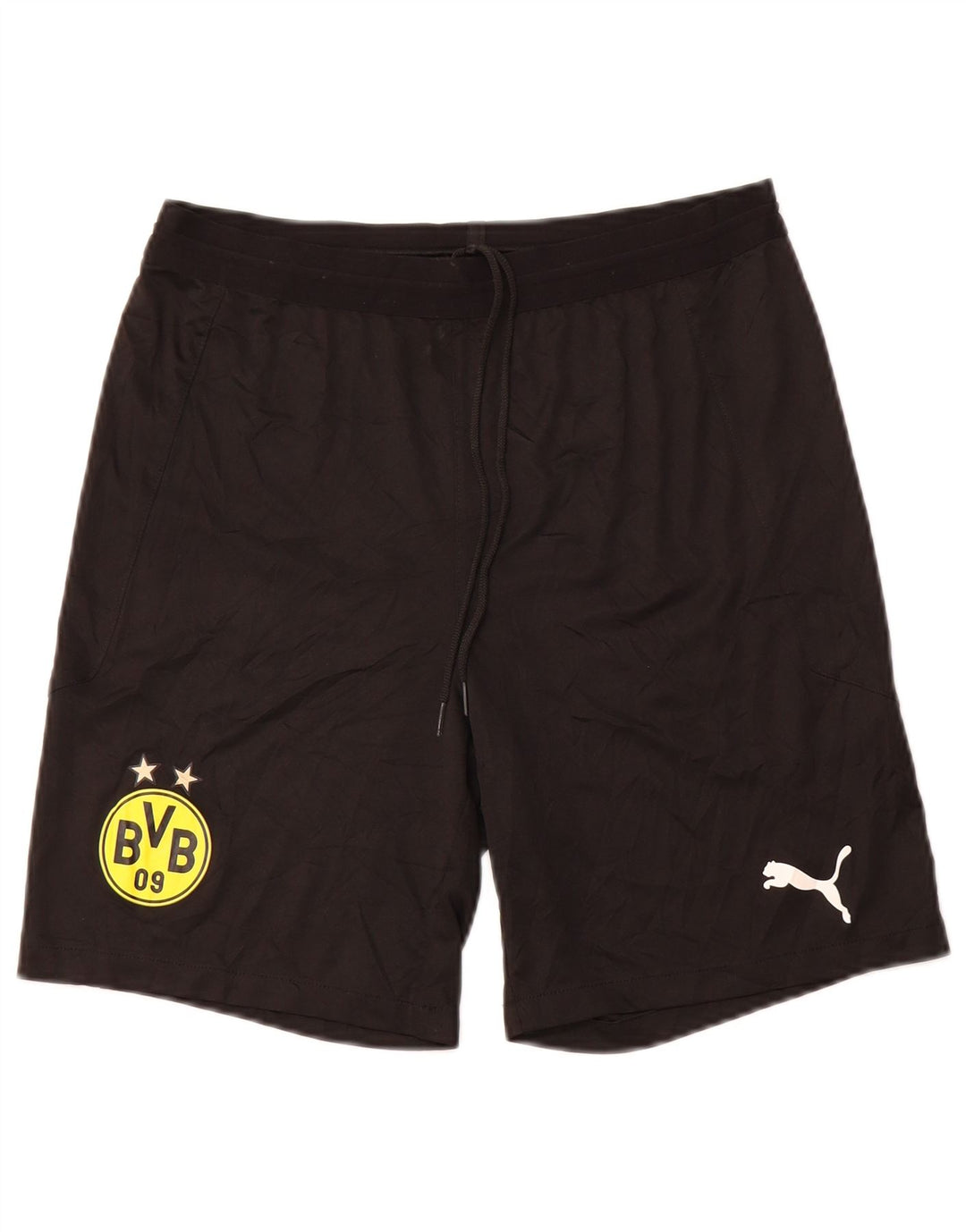 Pantaloncini sportivi PUMA BVB Dortmund da donna medi neri